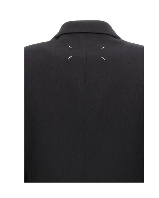 Maison Margiela Black Double-Breasted Blazer for men