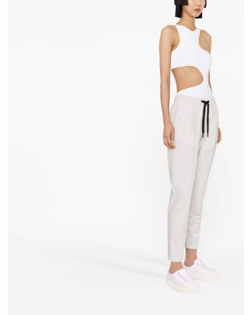 Herno Gray Ultralight Drawstring Trousers