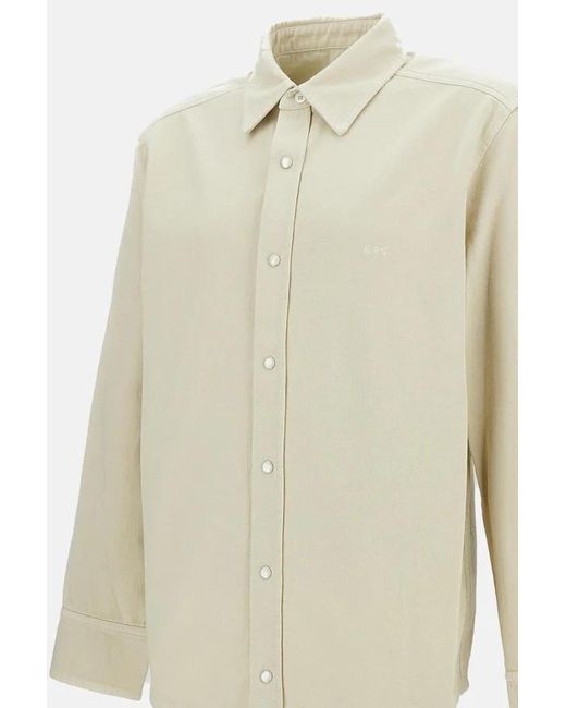 A.P.C. White Buttoned Shirt for men
