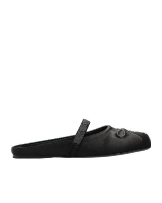 Marni Black Bow Detailed Slides