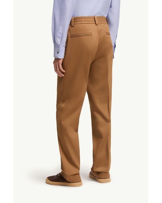 Moncler Natural Tailored Cotton Pants for men
