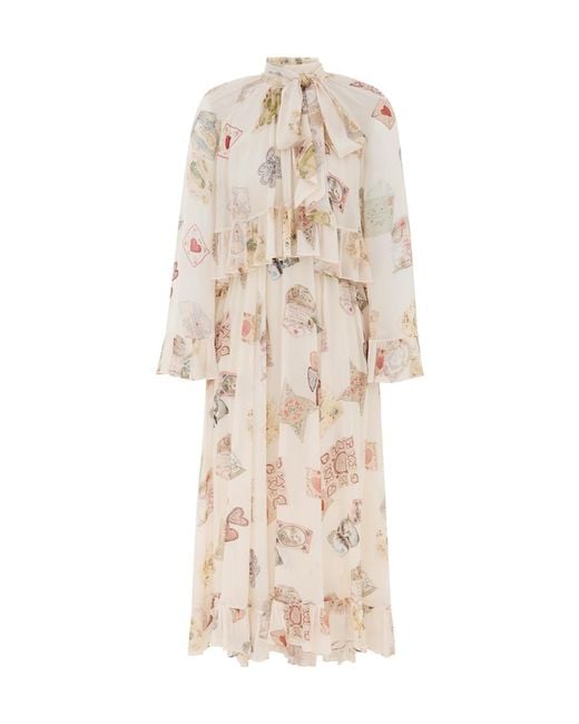 Zimmermann Natural Hypnotic Flutter Asymmetric Dress