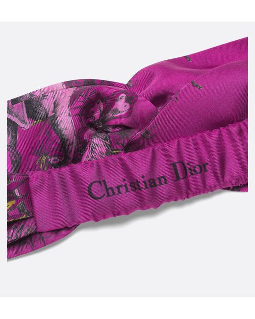 Dior Purple Toiledejouyvoyage Silkband