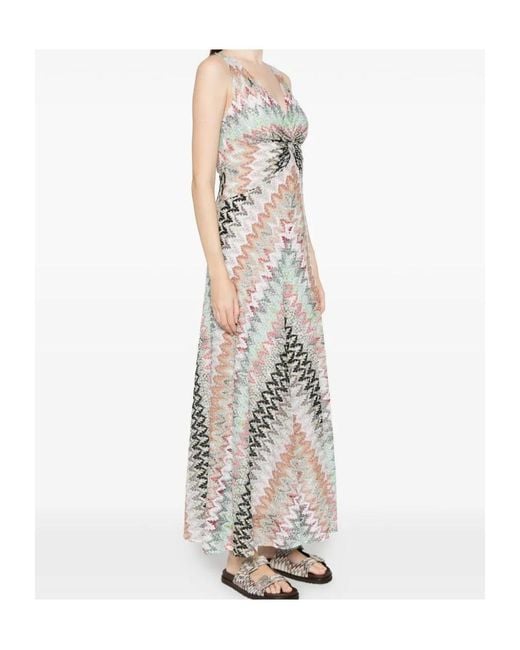 Missoni White Sleeveless Dress