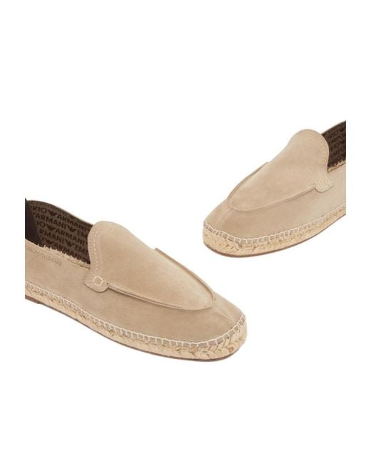 Emporio Armani Natural Logo Trim Espadrilles for men