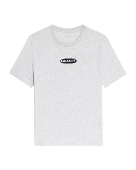 Zadig & Voltaire White Tommy T-Shirt for men