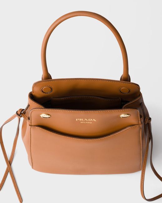 Prada Brown Carry Mini Leather Handbag