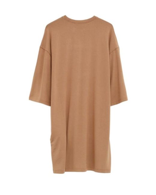 Frankie Shop Brown Sian Oversized T-Shirt Dress
