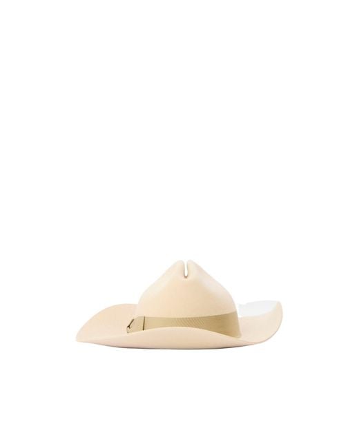 Gucci White Woolen Wide-Brim Fedora