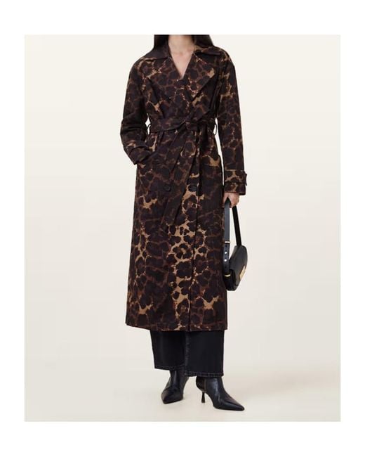 AllSaints Black Long-Sleeved Coat