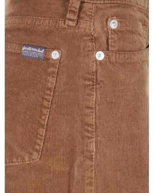 7 For All Mankind Brown Belt Loop Jeans