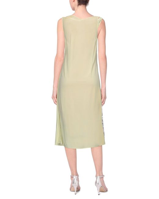 Maison Margiela White Scoop Neckline Dress