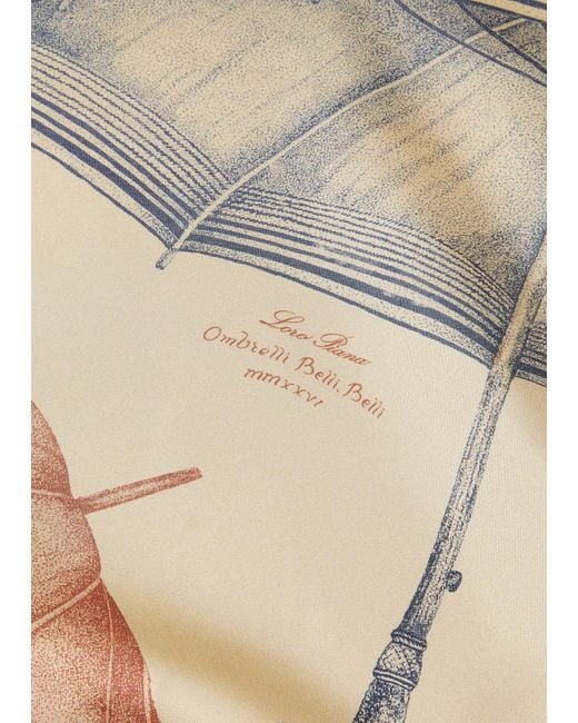 Loro Piana Natural Ombrelli Belli, Belli! Scarf