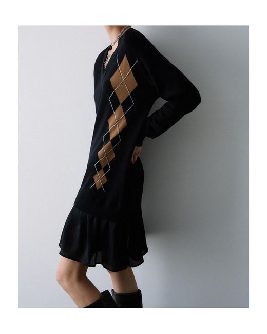 Liu Jo Blue Short Knit Dress
