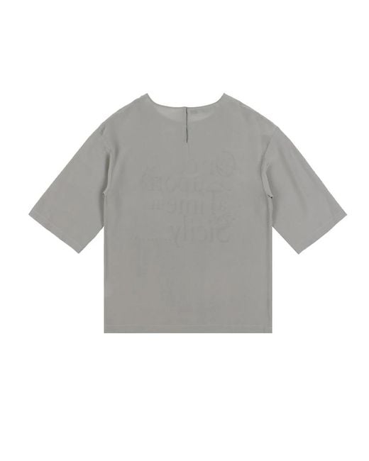 Dolce & Gabbana Gray Printed T-Shirt
