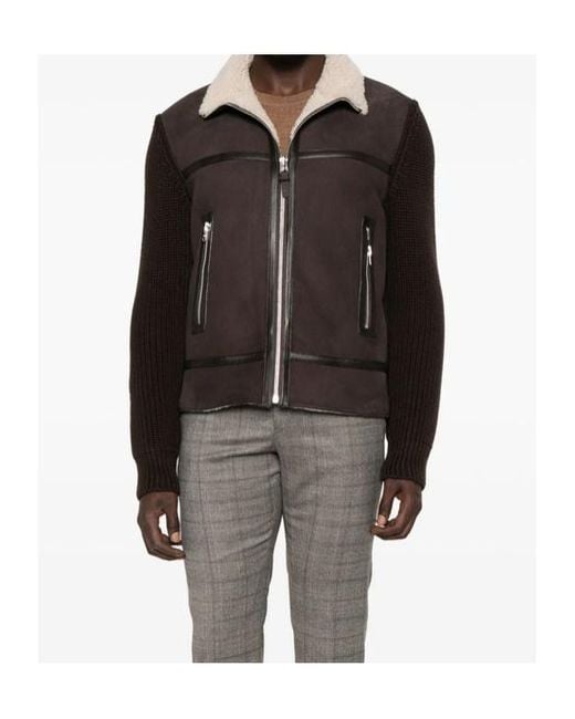 Mackage Brown Lapel Jacket for men