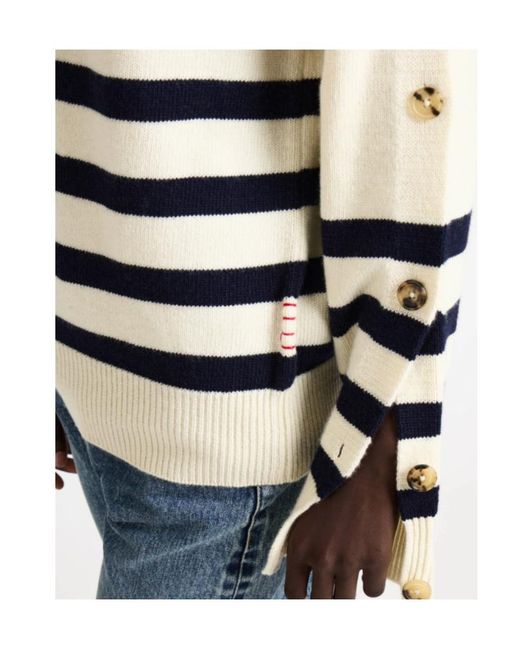 J.W. Anderson Natural Jw Anderson Buttoned Sleeve Breton Jumper