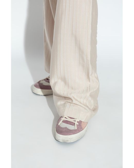 Golden Goose Deluxe Brand Brown Double Quarter Mid-Star Sneakers