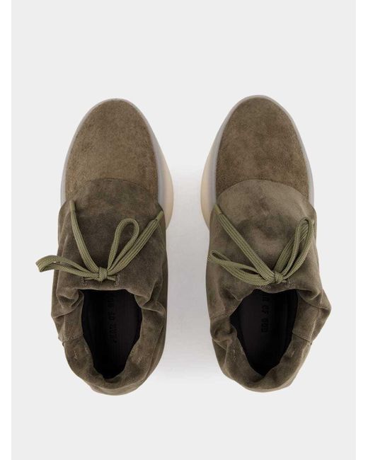 Fear Of God Brown Round Toe Low-Top Casual Shoes for men