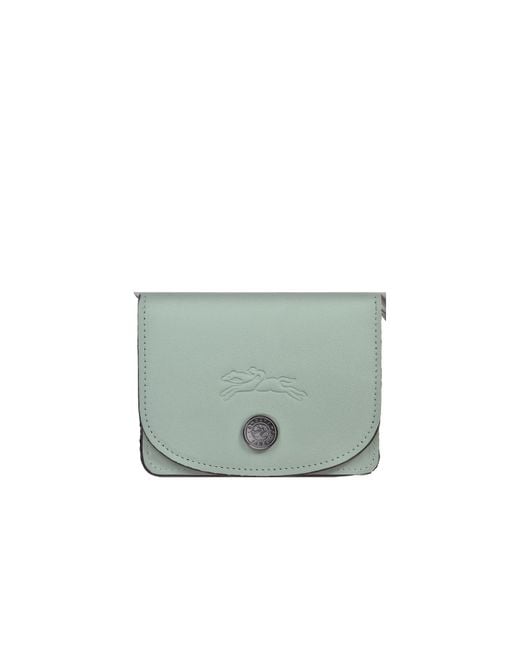 Longchamp Green Le Pliage Xtra Card Holder