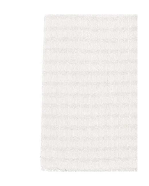 Max Mara White Horizontal Stripe Dress