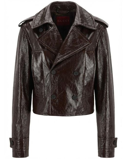 Gucci Black Collared Button-Up Jacket
