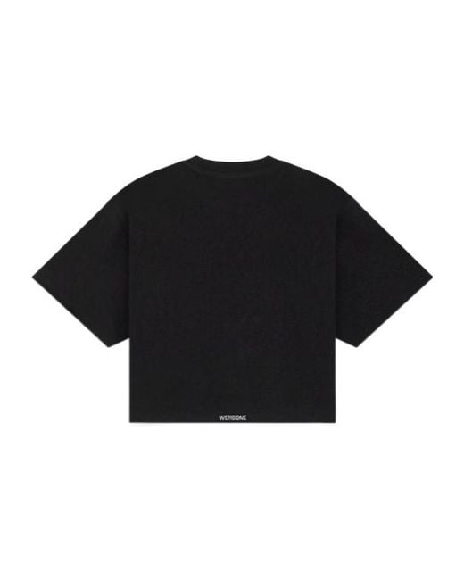 we11done Black Cropped Selldone T-Shirt