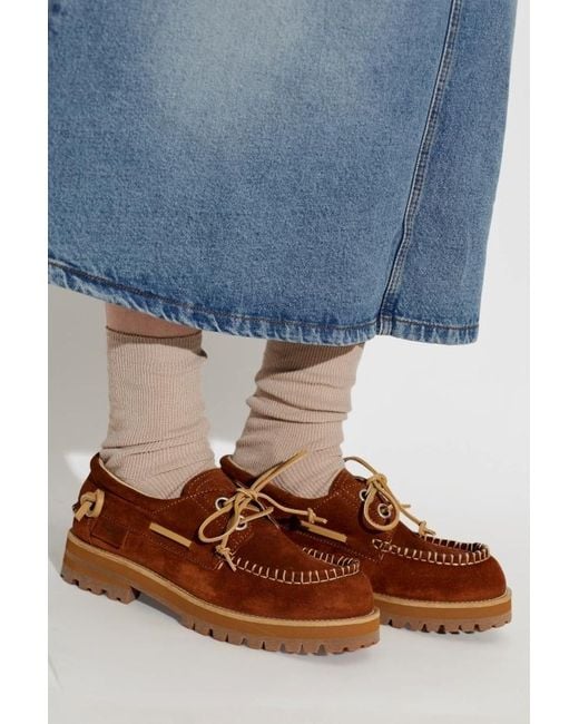 Moschino Brown Boat Shoes