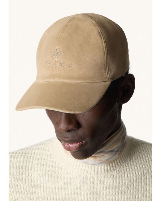 Loro Piana White Baseball Cap for men