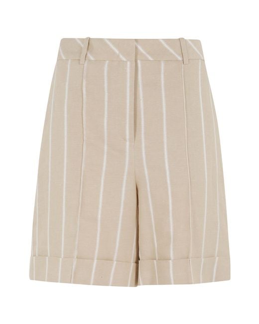 Eleventy Natural Belt Loop Shorts