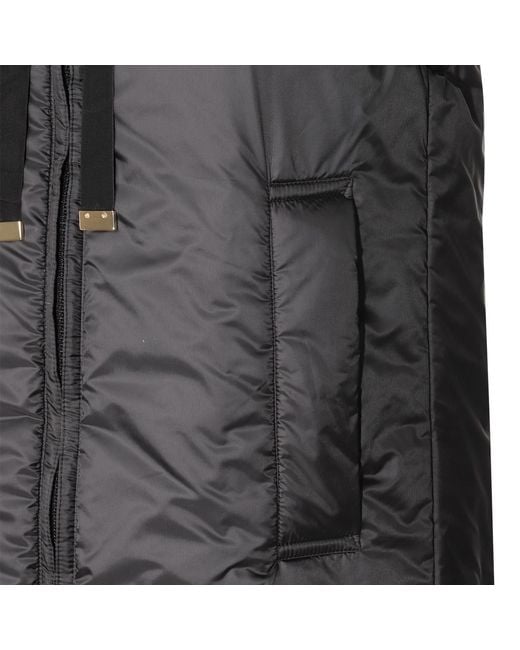 Max Mara Gray The Cube Greengo Sleeveless Hooded Jacket