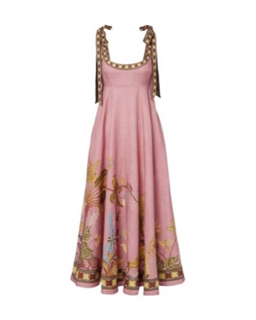 ALÉMAIS Pink Retro Dress