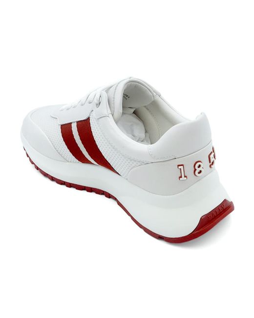 Bally Multicolor Mesh Panel Leather Low-Top Sneakers for men