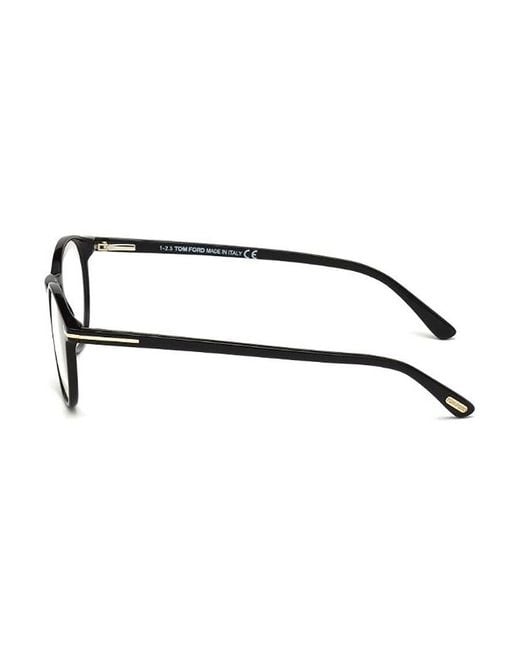 Tom Ford White Eyewear Round Frame Glasses