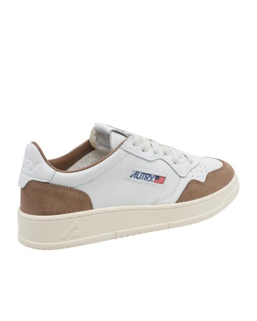 Autry White Medalist Sneakers for men