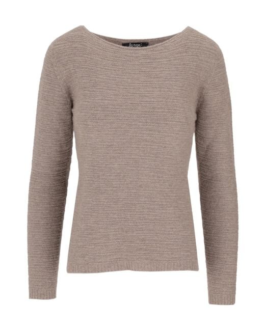 Lela Rose Brown Long-Sleeve Pullover