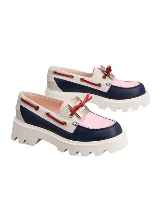 Roger Vivier Blue Viv' Rangers Truck Boat Shoes