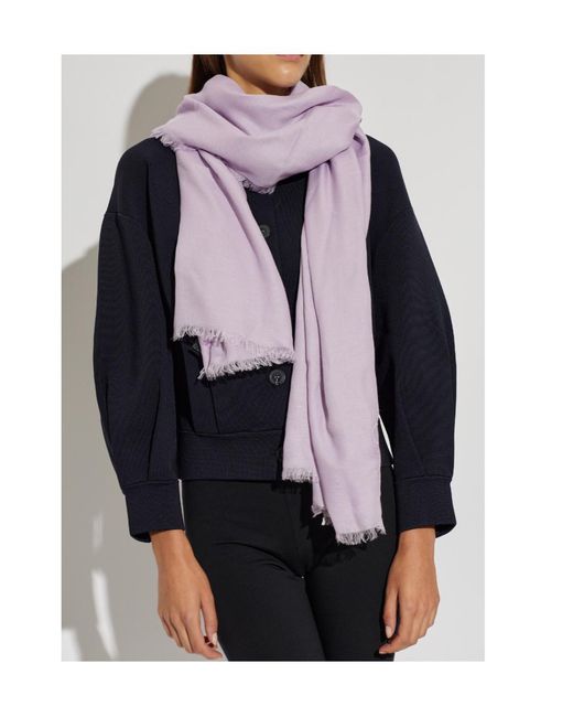 Emporio Armani Purple Rectangular Scarf