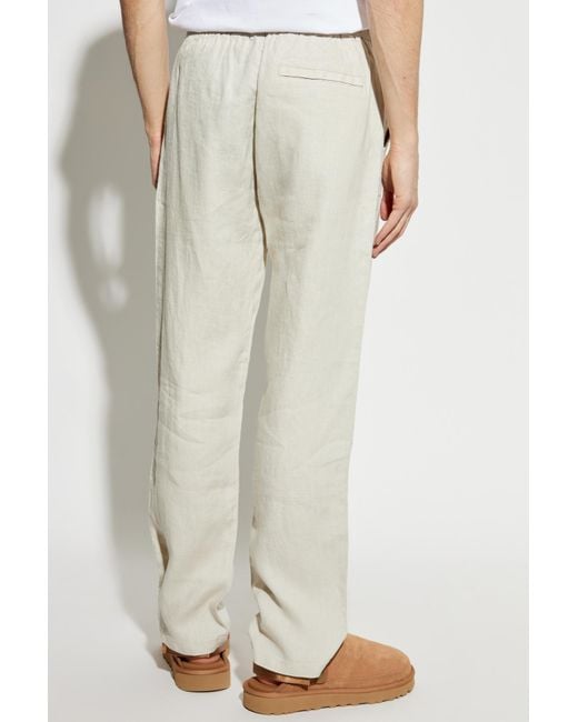 Samsøe & Samsøe White Sajabari X Elasticated-Waistband Trousers for men