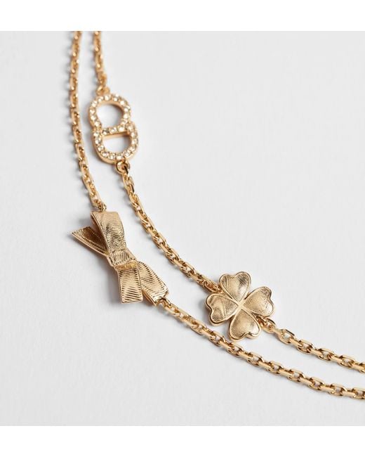 Dior Metallic Cd Bow Bracelet