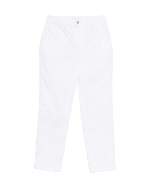 Liu Jo White Logo-Patch Trousers