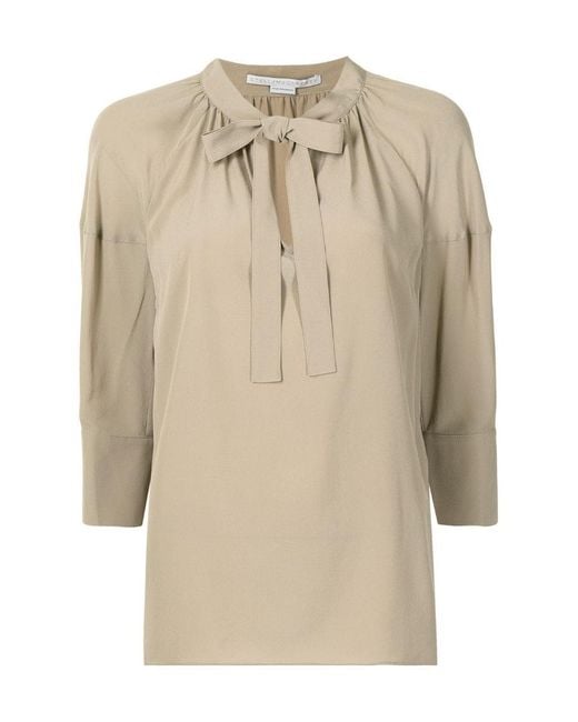 Stella McCartney Natural Logo Blouse