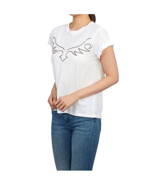 AllSaints White Short-Sleeved T-Shirt