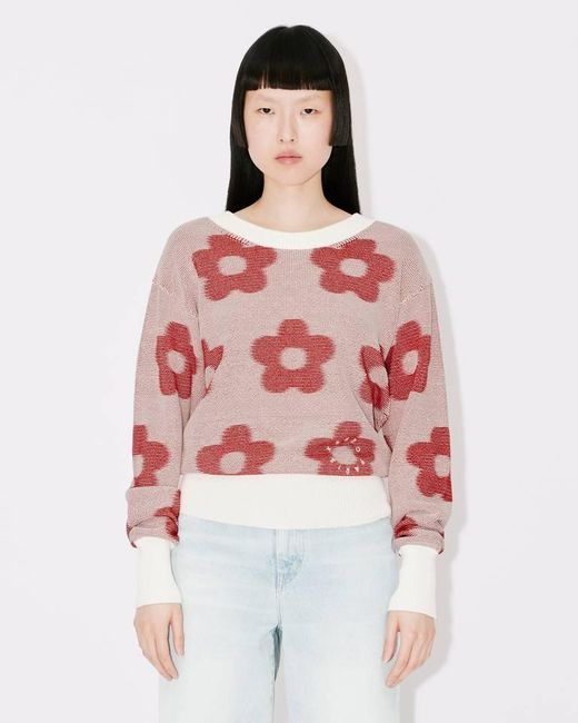 KENZO Red Flower Spot Jumper