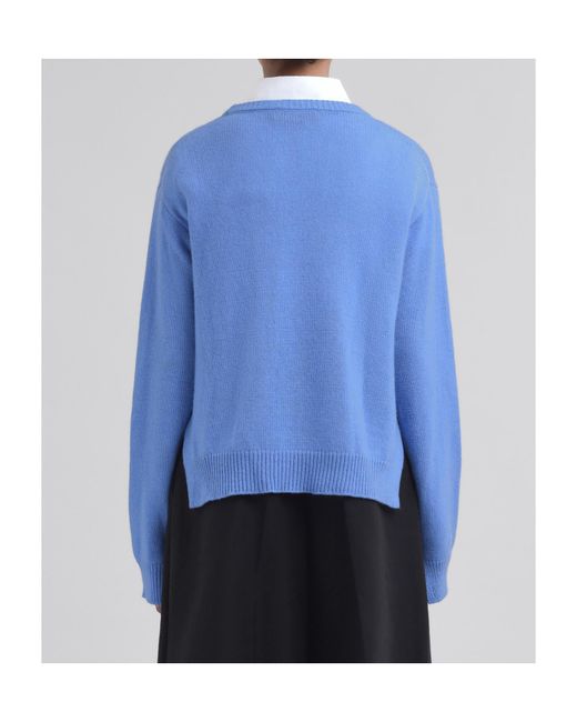 Marni Blue Cashmere Sweater