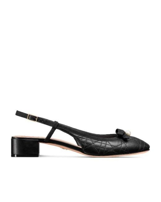 Dior Black Christian Ballet Slingback Pumps