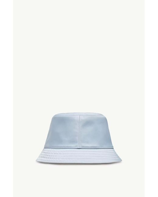Moncler Blue Logo Patch Reversible Bucket Hat