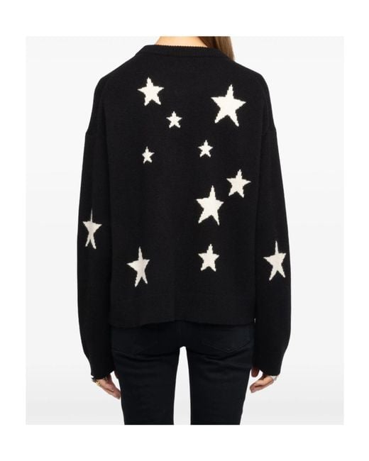 Zadig & Voltaire Black Long-Sleeve Knit Top