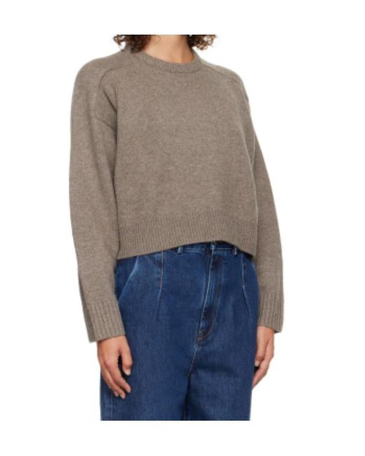 Loulou de Saison Brown Bruzzi Crewneck Knitwear