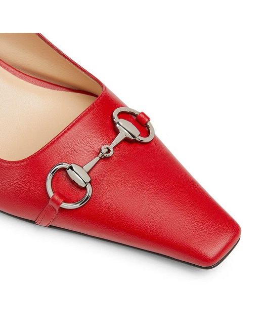 Gucci Red Vittoria Pump